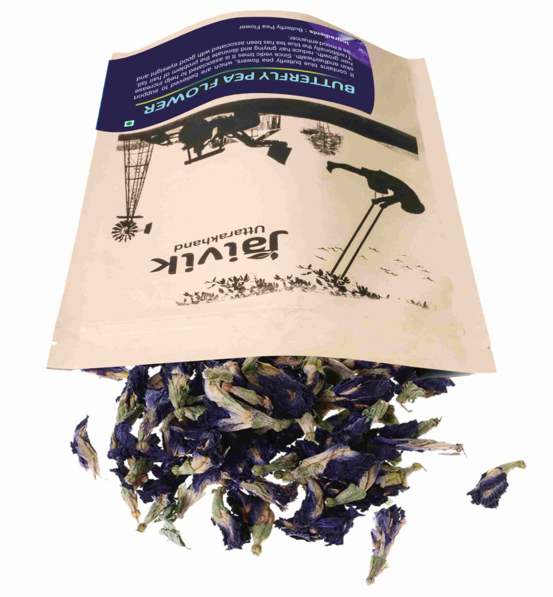 Butterfly Pea Flower Herbal tea Jaivik Uttarakhand